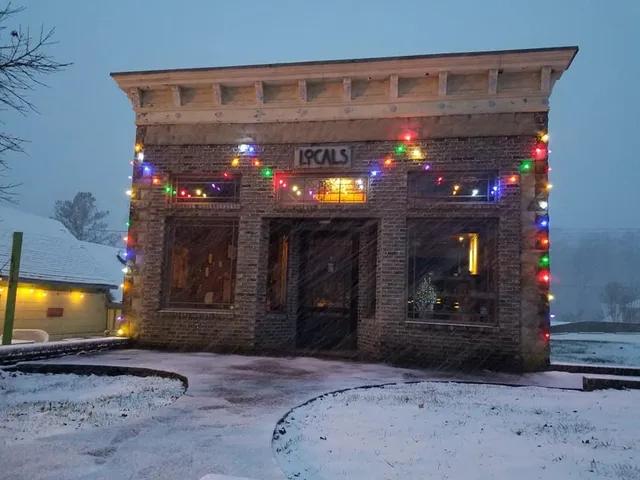 a view of a fireplace in the house