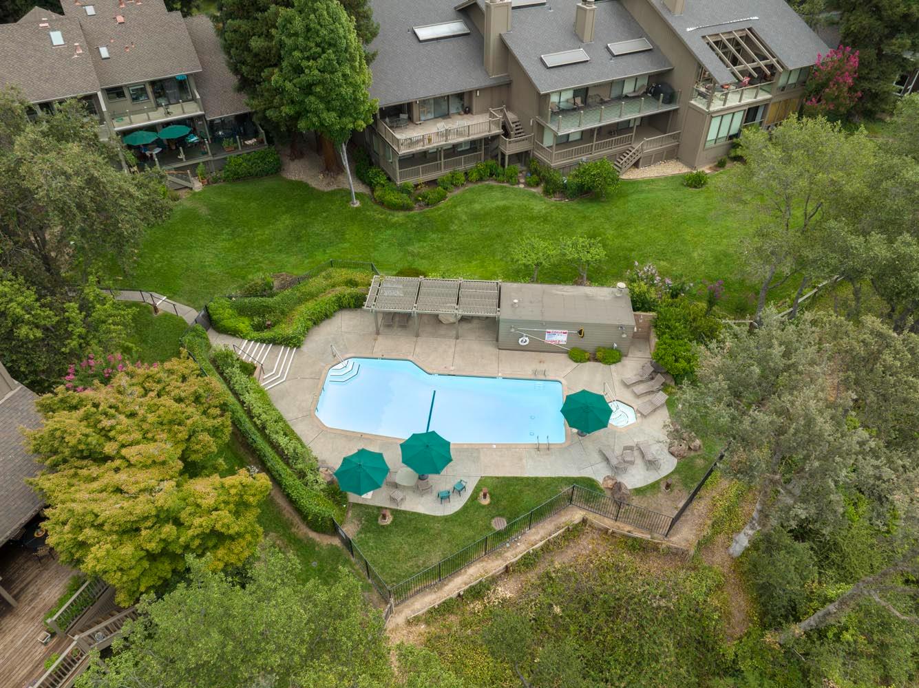 51 Covered Bridge Road Carmichael, CA 95608 - Photo 74 of 86 an aerial view of a house with a garden