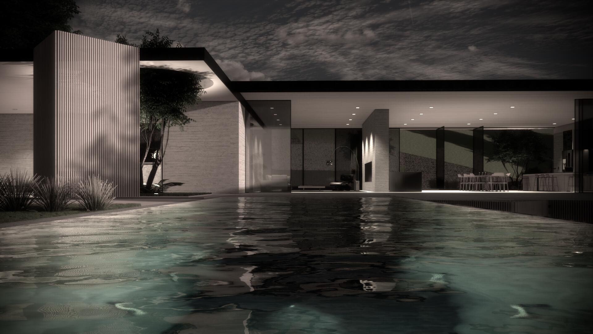 4560 Via Esperanza Santa Barbara, CA 93110 - Photo 20 of 60 Pool Night View - 4560 Via Esperanza SB