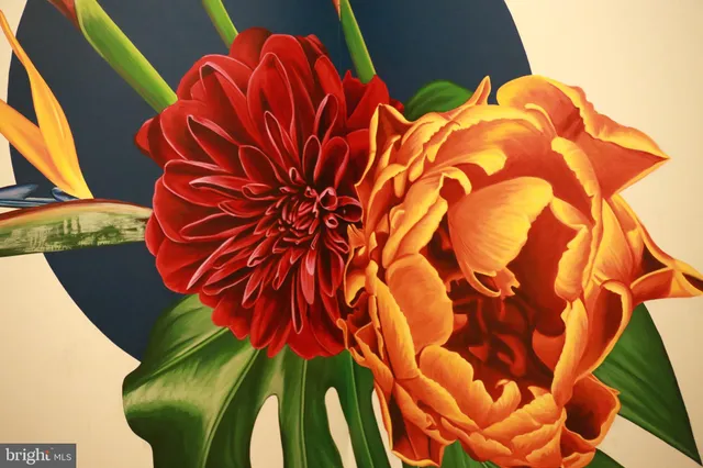 a view of a balcony with wooden floor