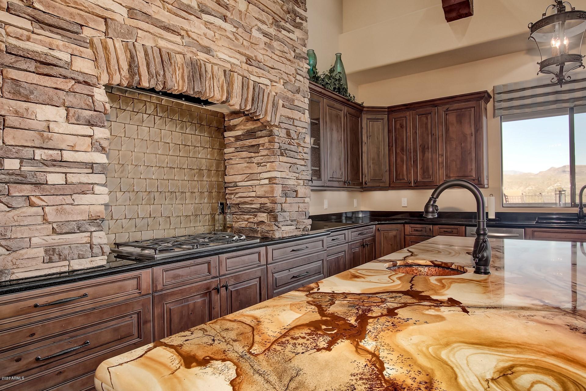 26817 North Sandstone Springs Road Rio Verde, AZ 85263 - Photo 12 of 42 Sandstone Spring Kitchen Island cooktop