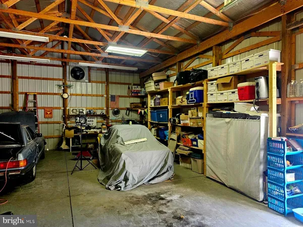 a view of store room with racks