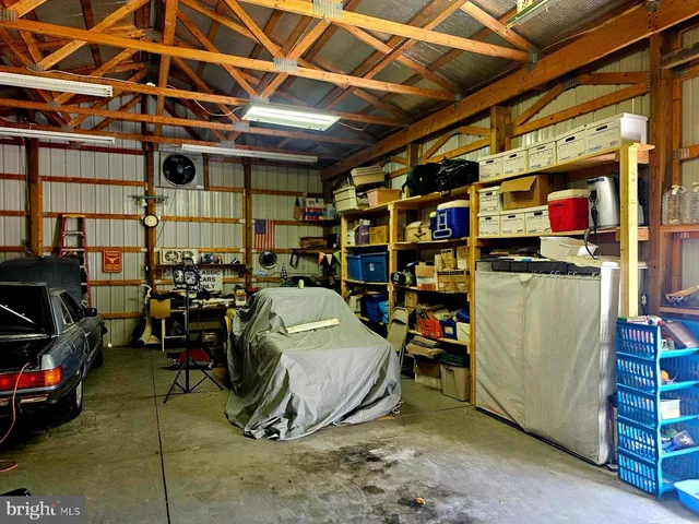 a view of store room with racks