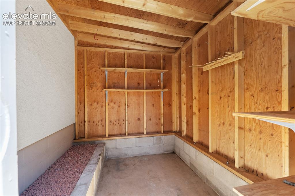 7755 Topeka Avenue Cascade, CO 80809 - Photo 28 of 38 Storage shed behind the garage plenty of room for yard tools