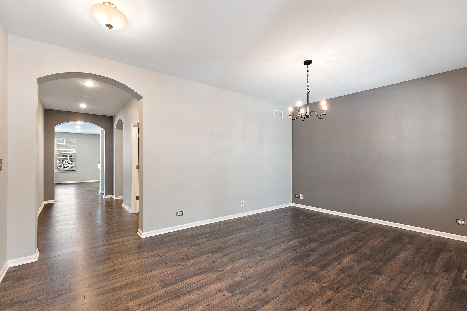2073 Rownham Hill Road New Lenox, IL 60451 - Photo 5 of 34 wooden floor in an empty room with a window