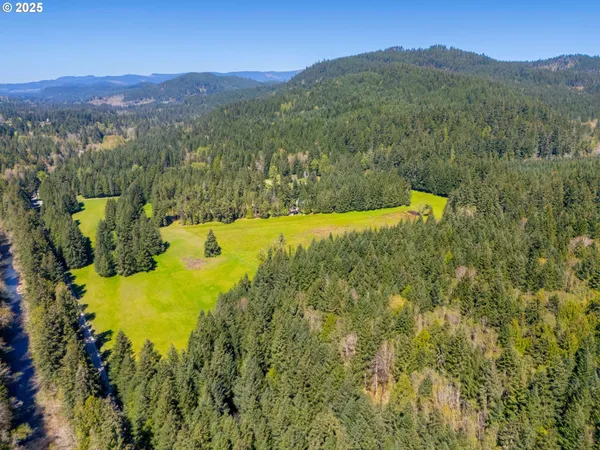 a view of a lake with mountains in the background