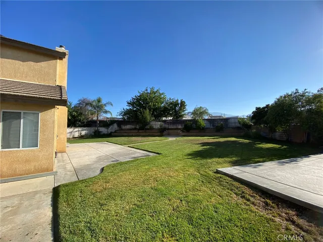 a view of a backyard with a garden