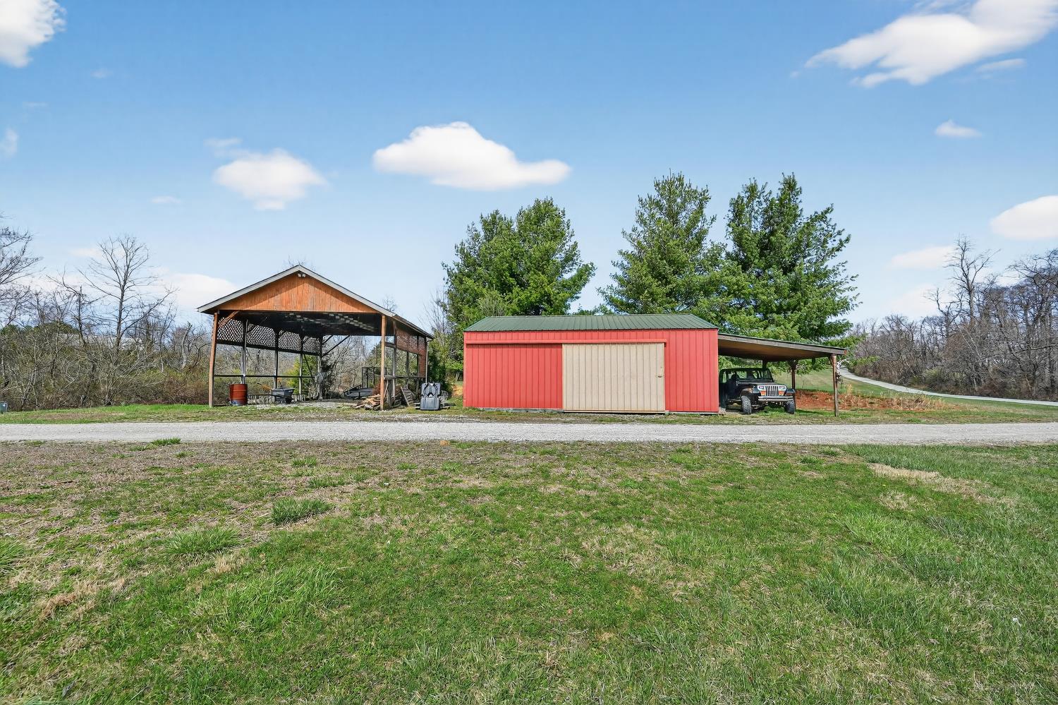 14091 Stamper Road Moores Hill, IN 47032 - Photo 35 of 49 Carport and pole barn