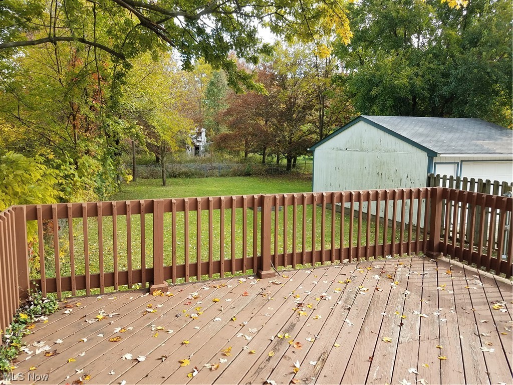 6389 Lear Nagle Road North Ridgeville, OH 44039 - Photo 32 of 35 view of backyard from deck