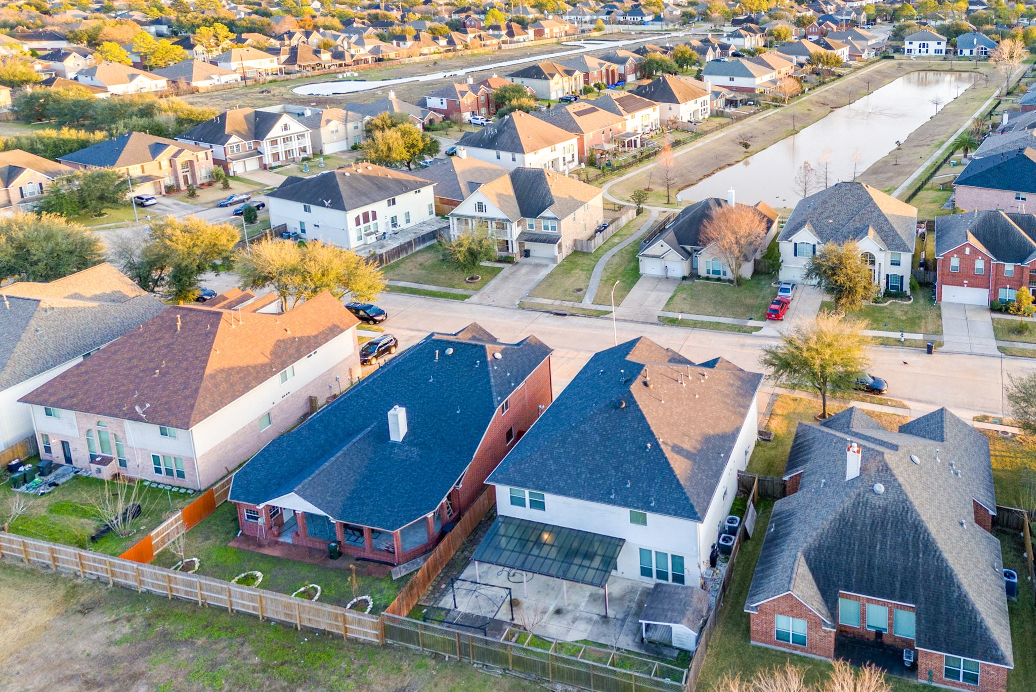 12522 East Nantucket Road Sugar Land, TX 77478 - Photo 8 of 39 an aerial view of multiple houses with yard