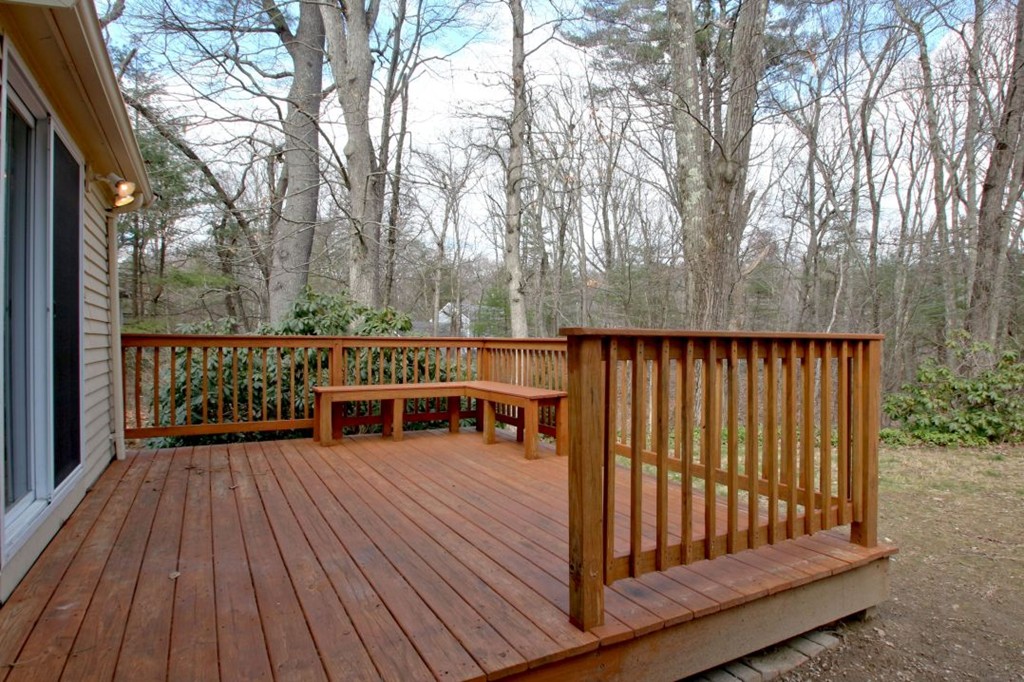 23 Campbell Road Wayland, MA 01778 - Photo 24 of 24 a view of deck with wooden floor and outdoor seating