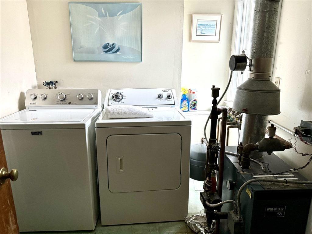 24 Shore Road West Dennis, MA 02670 - Photo 21 of 28 a utility room with dryer and washer