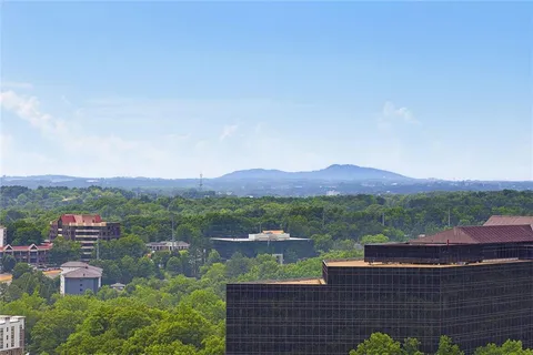 a view of city and mountain view