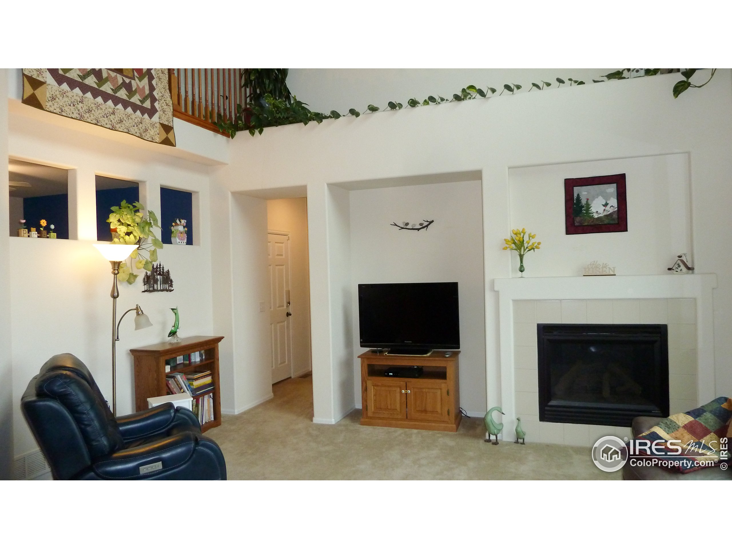 8121 Raspberry Drive Frederick, CO 80504 - Photo 11 of 38 a living room with furniture and a fireplace