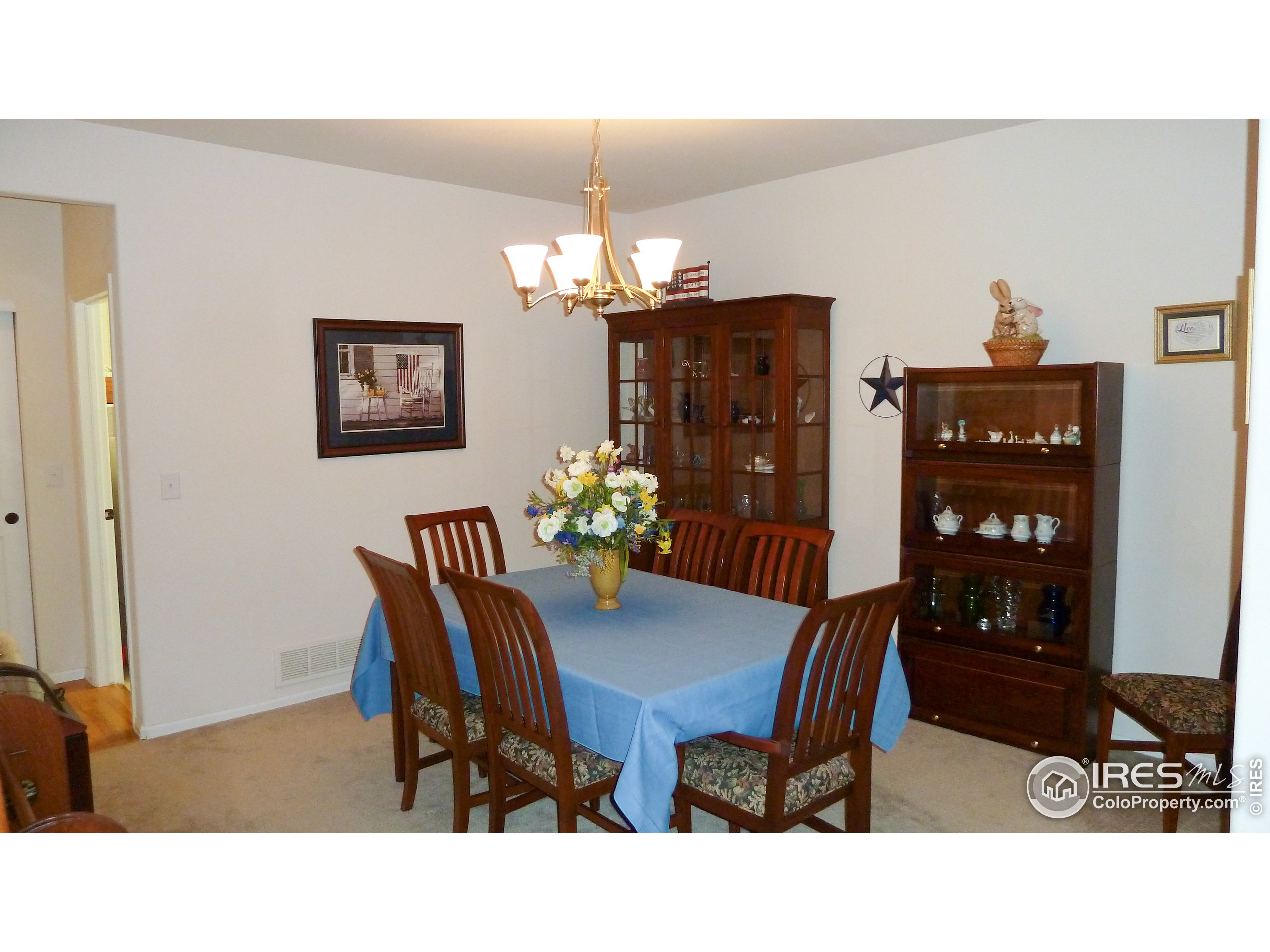 8121 Raspberry Drive Frederick, CO 80504 - Photo 16 of 38 a dining room with furniture and chandelier