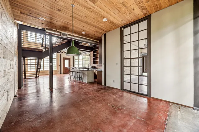 a view of an empty room