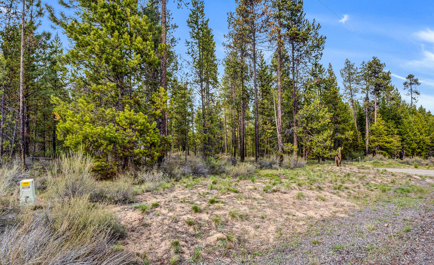 17060 Fontana Road Bend, OR 97707 - Photo 5 of 15 a backyard of a house with lots of trees
