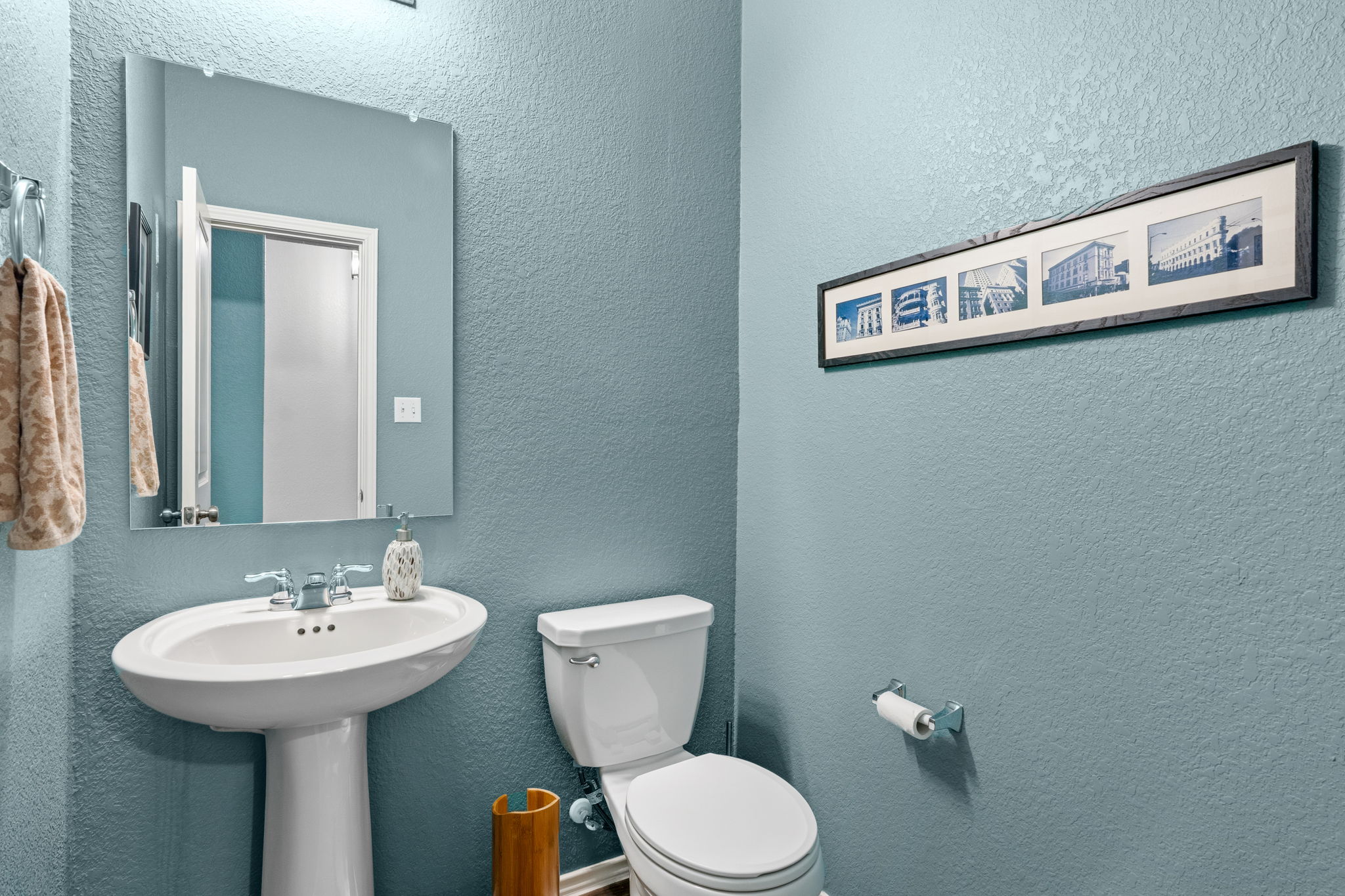 3101 Fresh Spring Road Pflugerville, TX 78660 - Photo 18 of 39 This half bath is tucked away in the entry hall next to the laundry room affording convenience and privacy.
