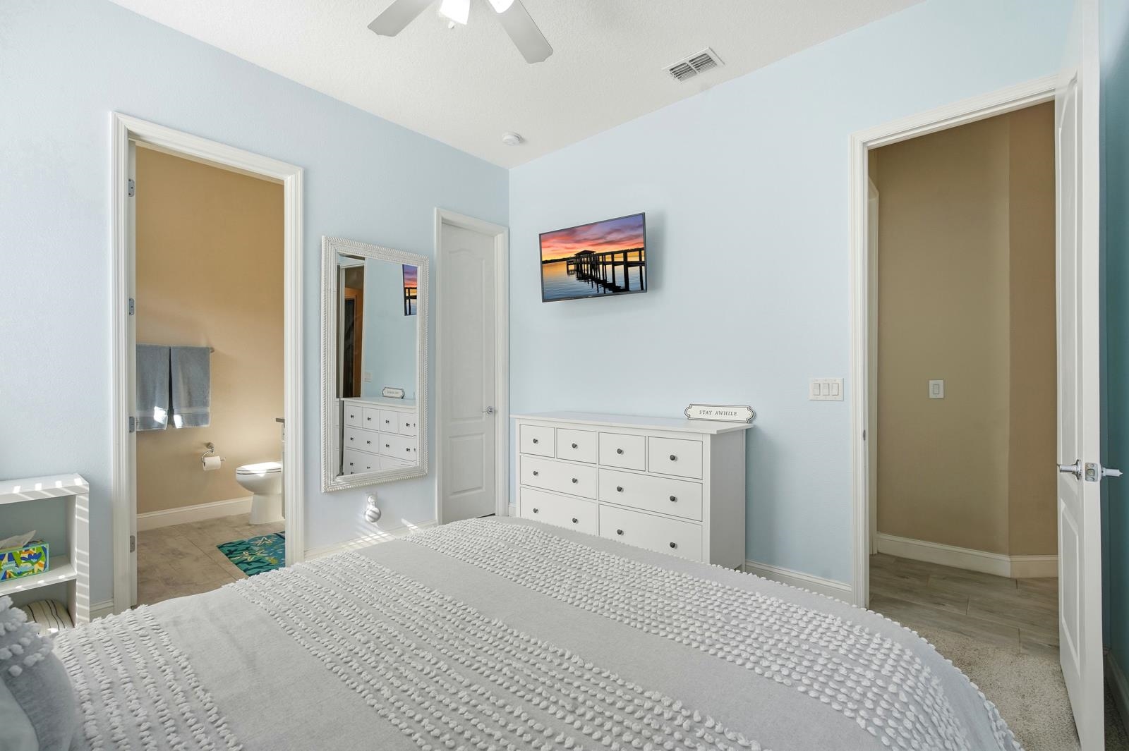 170 Antolin Way St. Augustine, FL 32095 - Photo 36 of 85 a bedroom with a bed and a view of bathroom