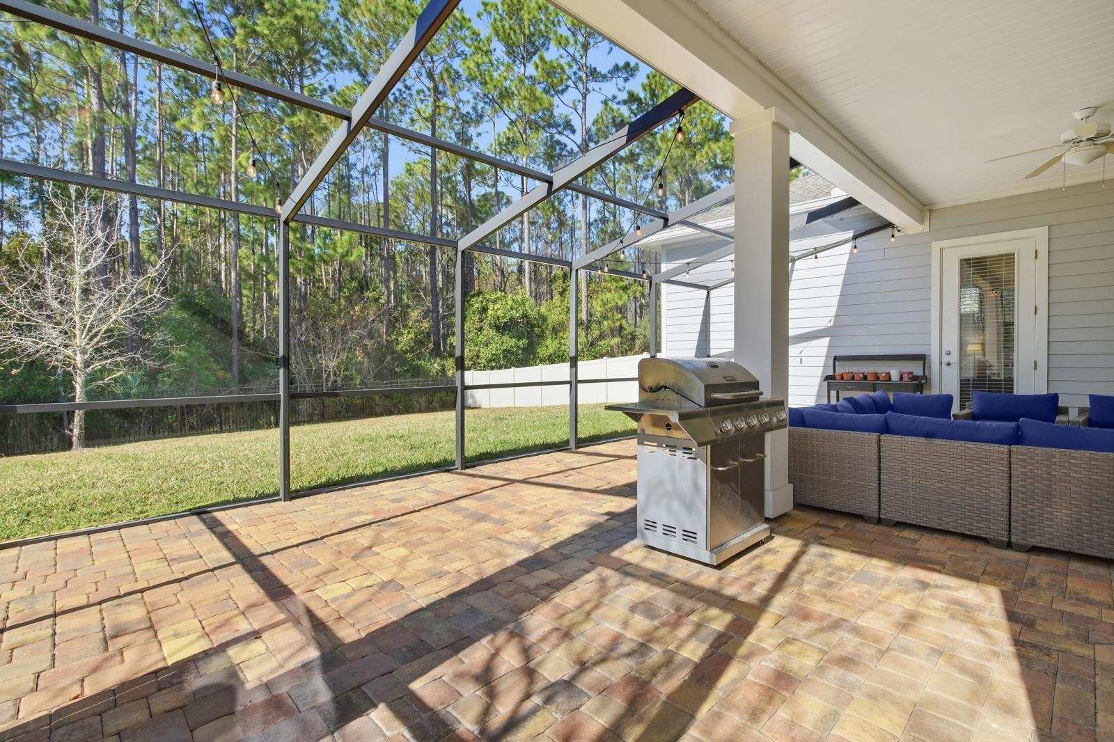 170 Antolin Way St. Augustine, FL 32095 - Photo 47 of 85 Sunroom with ceiling fan, an outdoor living space, and a patio