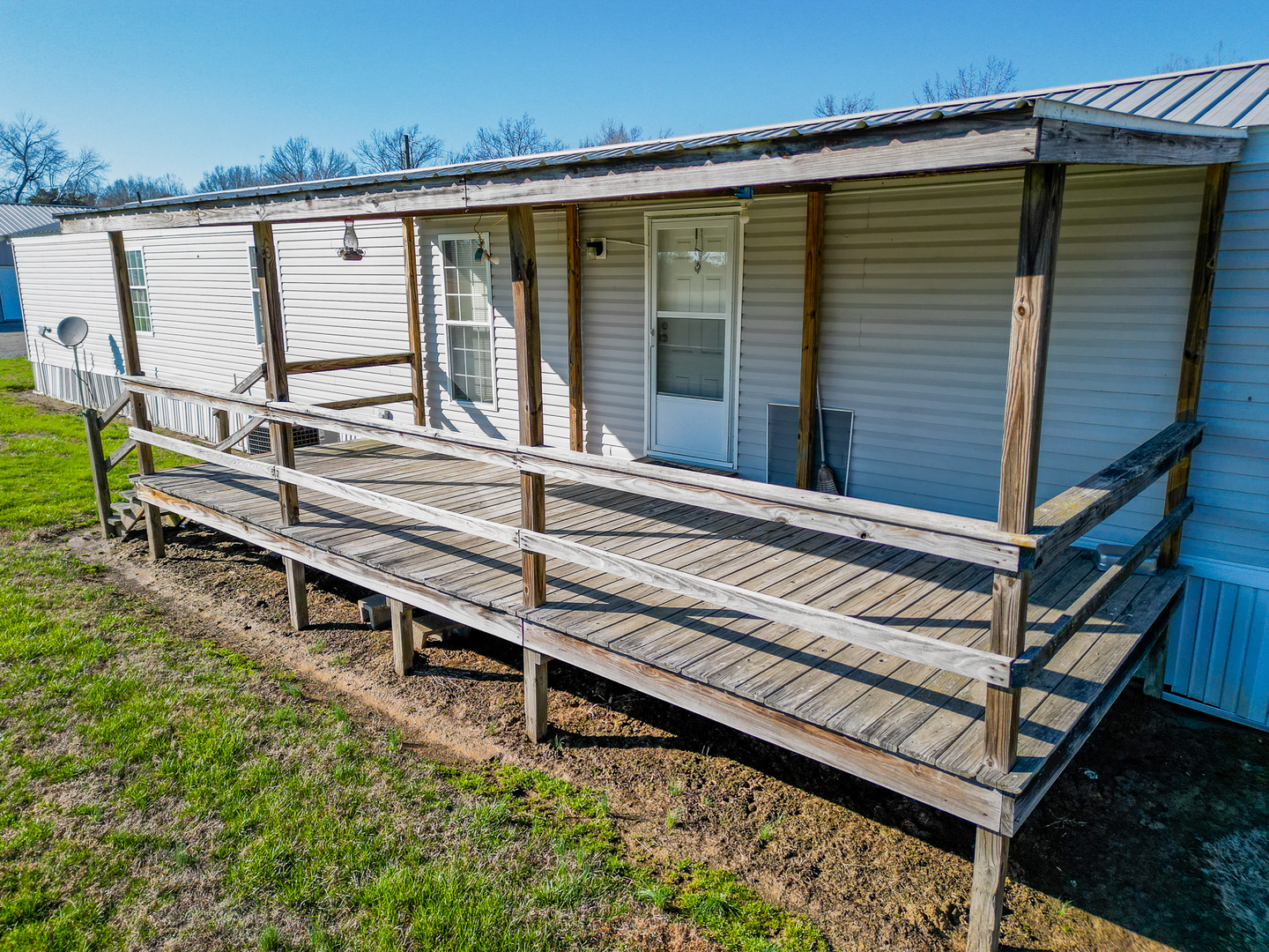 24555 Legion Road Stonefort, IL 62987 - Photo 28 of 41 a view of a house with a wooden deck