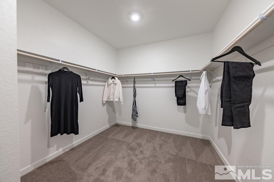506 Russell Road, Unit LOT #95 Dayton, NV 89403 - Photo 16 of 21 a view of walk in closet with clothes and shoes