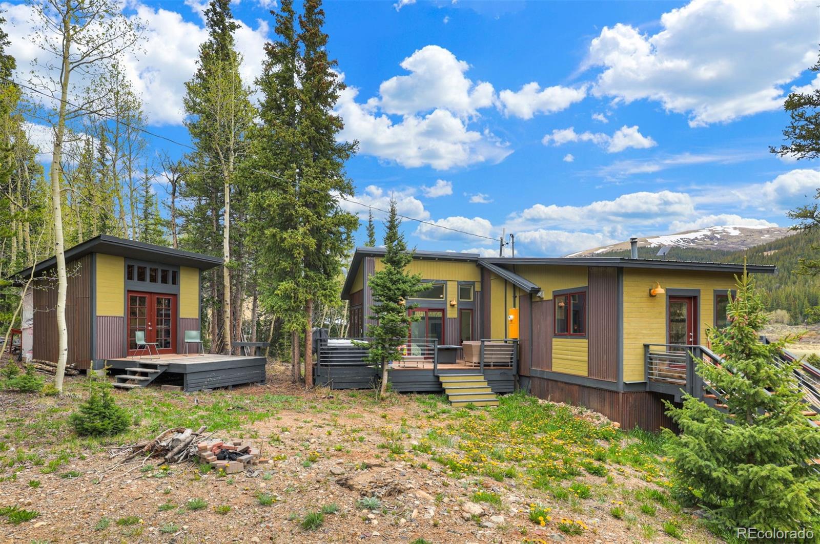 3049 County Road 6 Alma, CO 80420 - Photo 1 of 43 a view of a house with backyard porch and sitting area