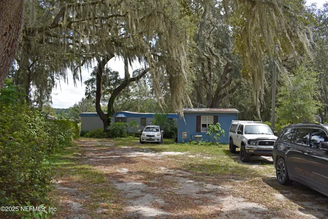 a view of a house with a patio