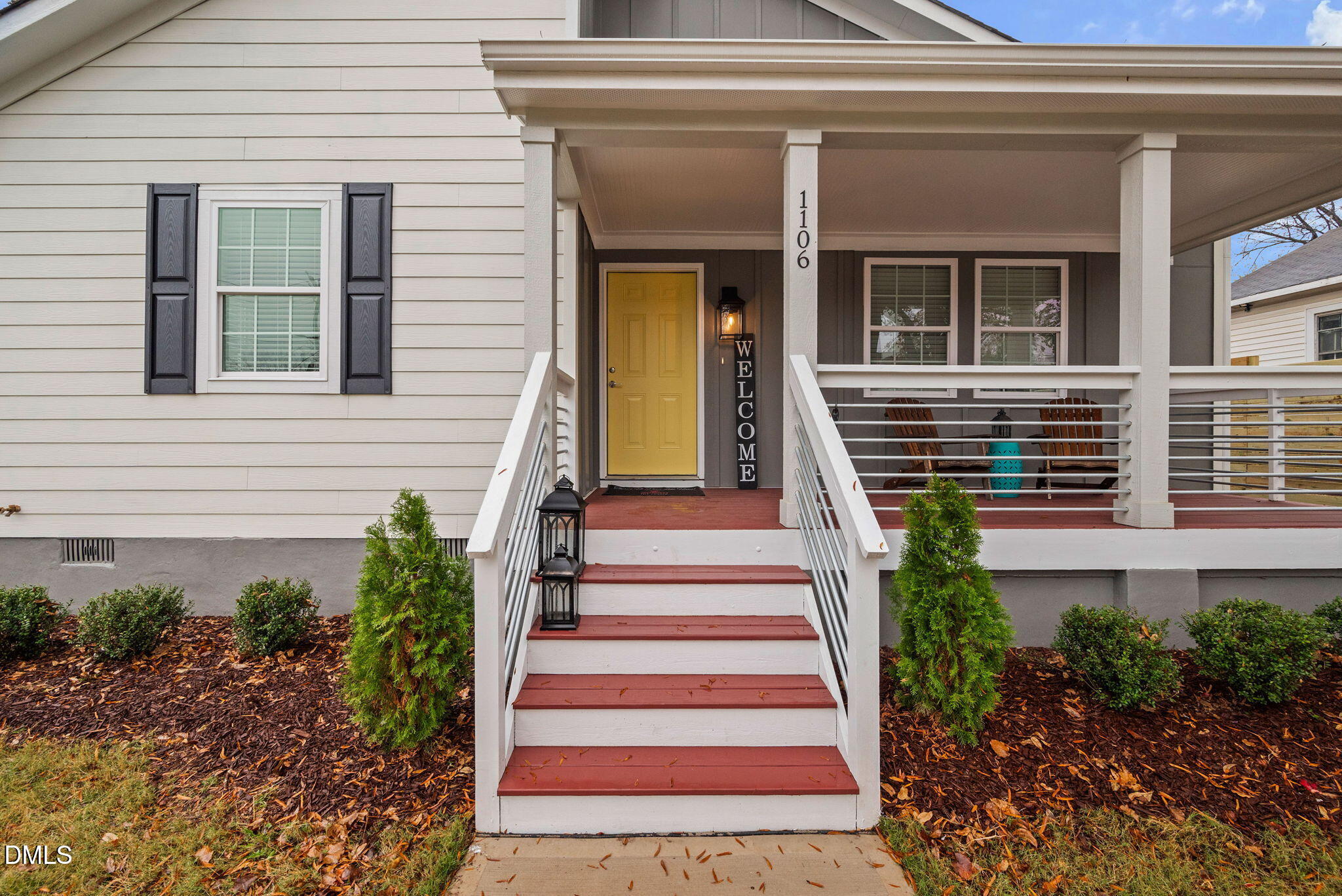 1106 South Blount Street Raleigh, NC 27601 - Photo 31 of 33 a view of a house with entryway and plants