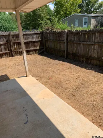a view of wooden fence