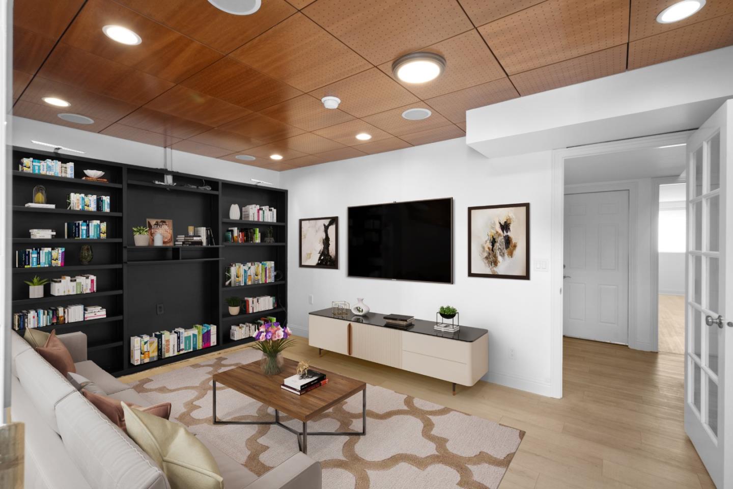 970 Park Pacifica Avenue Pacifica, CA 94044 - Photo 31 of 61 a living room with furniture and a flat screen tv