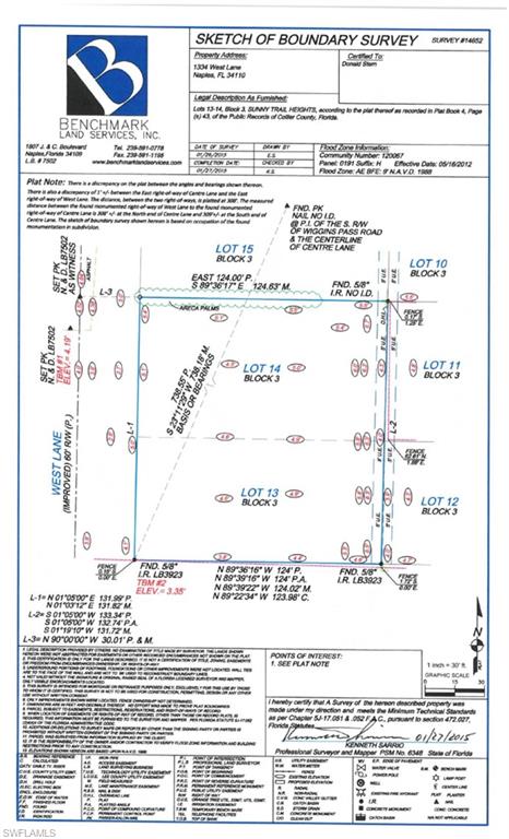 1336 West Lane Naples, FL 34110 - Photo 6 of 6 Survey