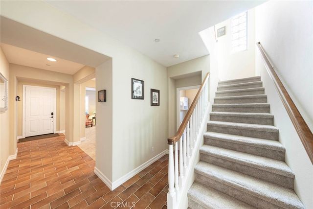 a view of an entryway with staircase