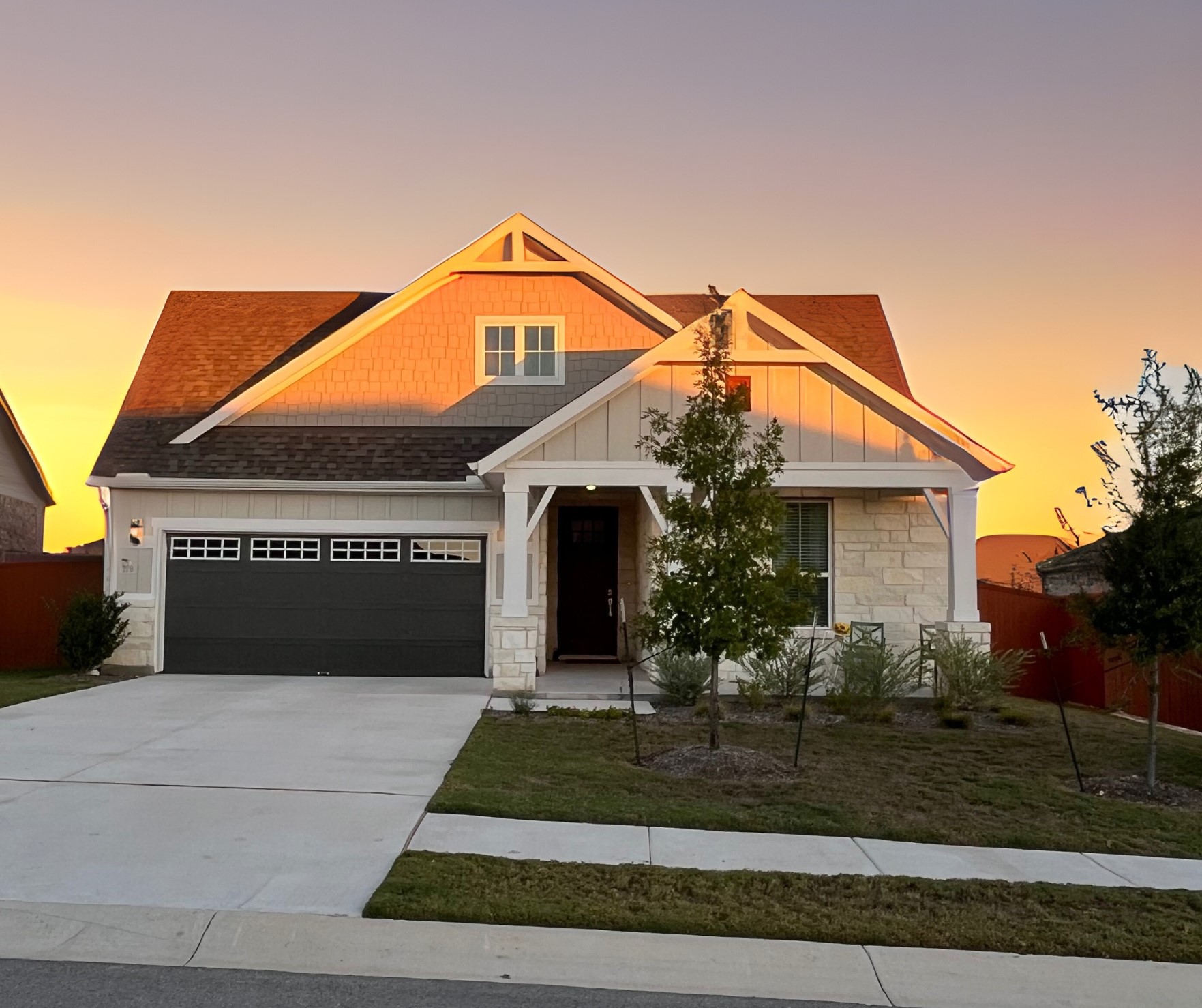 Farmhouse living in an upscale Dripping Springs community.