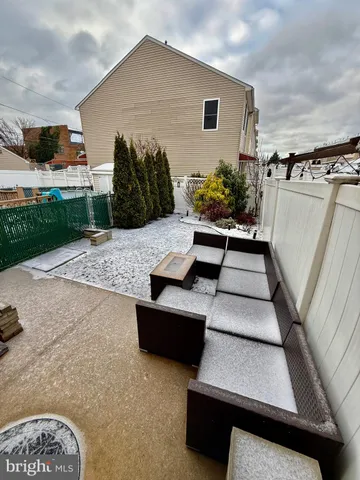 a view of outdoor space with seating area