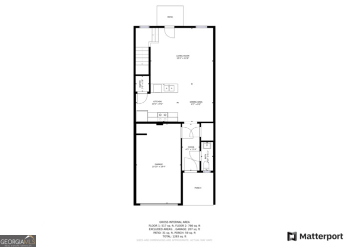 114 Dudley Way Southwest Cartersville, GA 30120 - Photo 16 of 17 a picture of floor plan