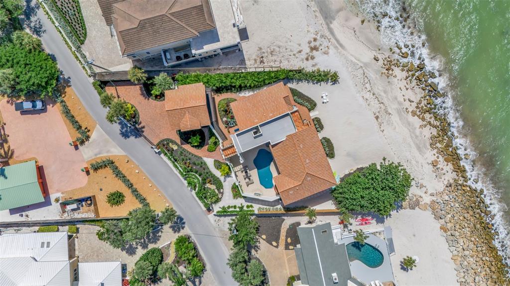 121 North Casey Key Road Osprey, FL 34229 - Photo 4 of 63 an aerial view of a house with outdoor space