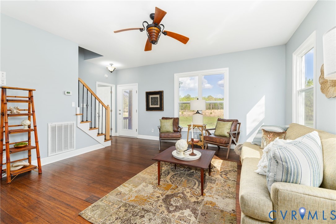 1895 Cemetery Road Chase City, VA 23924 - Photo 11 of 83 a living room with furniture and a wooden floor