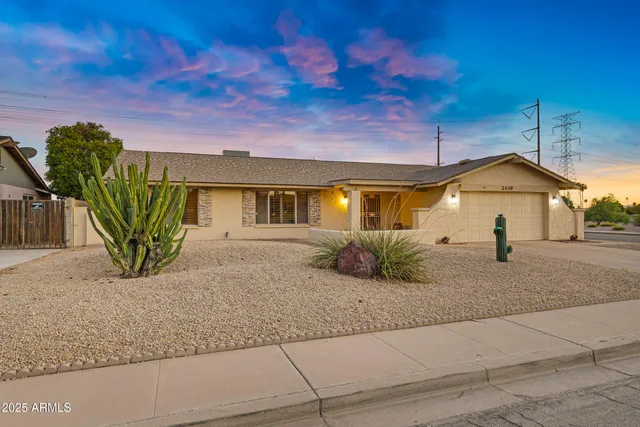 a view of a house with a patio