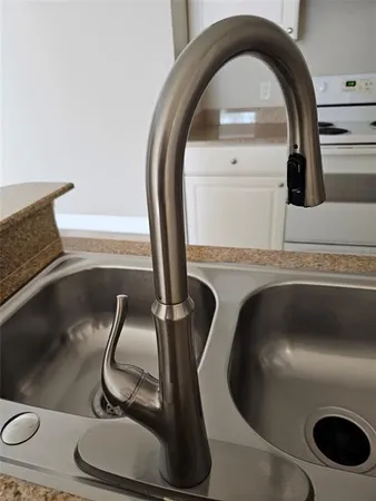 a close view of sink