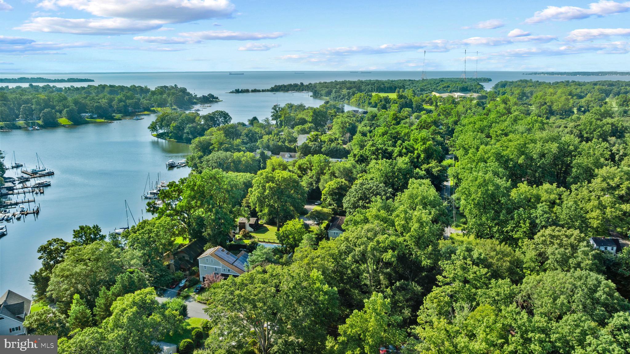 2233 Mulberry Hill Road Annapolis, MD 21409 - Photo 3 of 5 a view of a lake with a yard