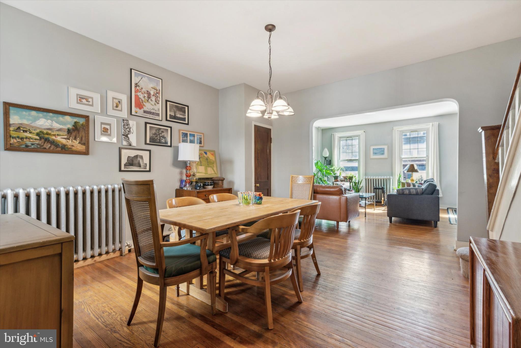 123 Kalos Street Philadelphia, PA 19128 - Photo 6 of 15 a view of a dining room with furniture window and wooden floor