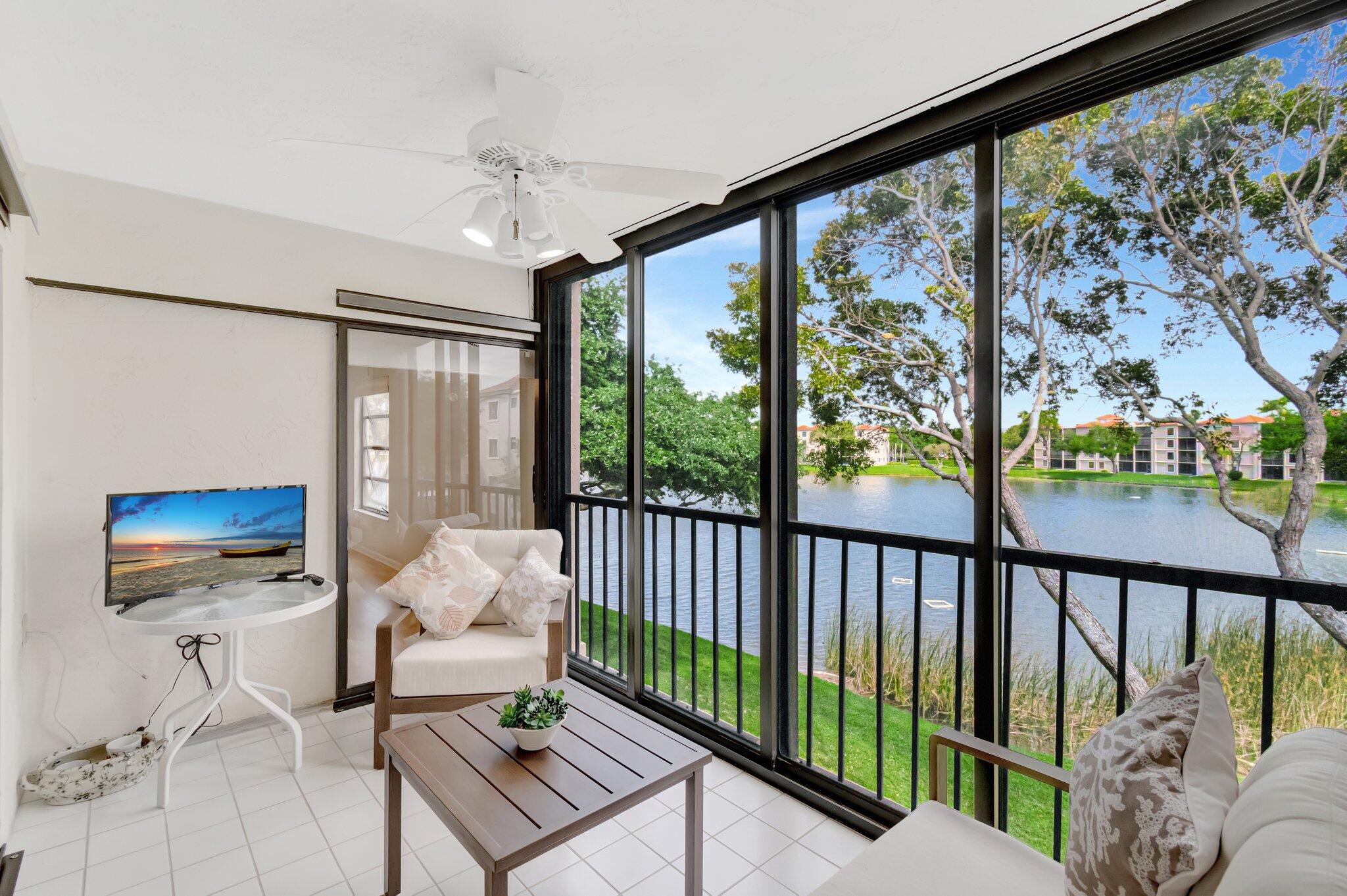 6149 Pointe Regal Circle, Unit 309 Delray Beach, FL 33484 - Photo 25 of 106 Florida Room Gorgeous Lake Views