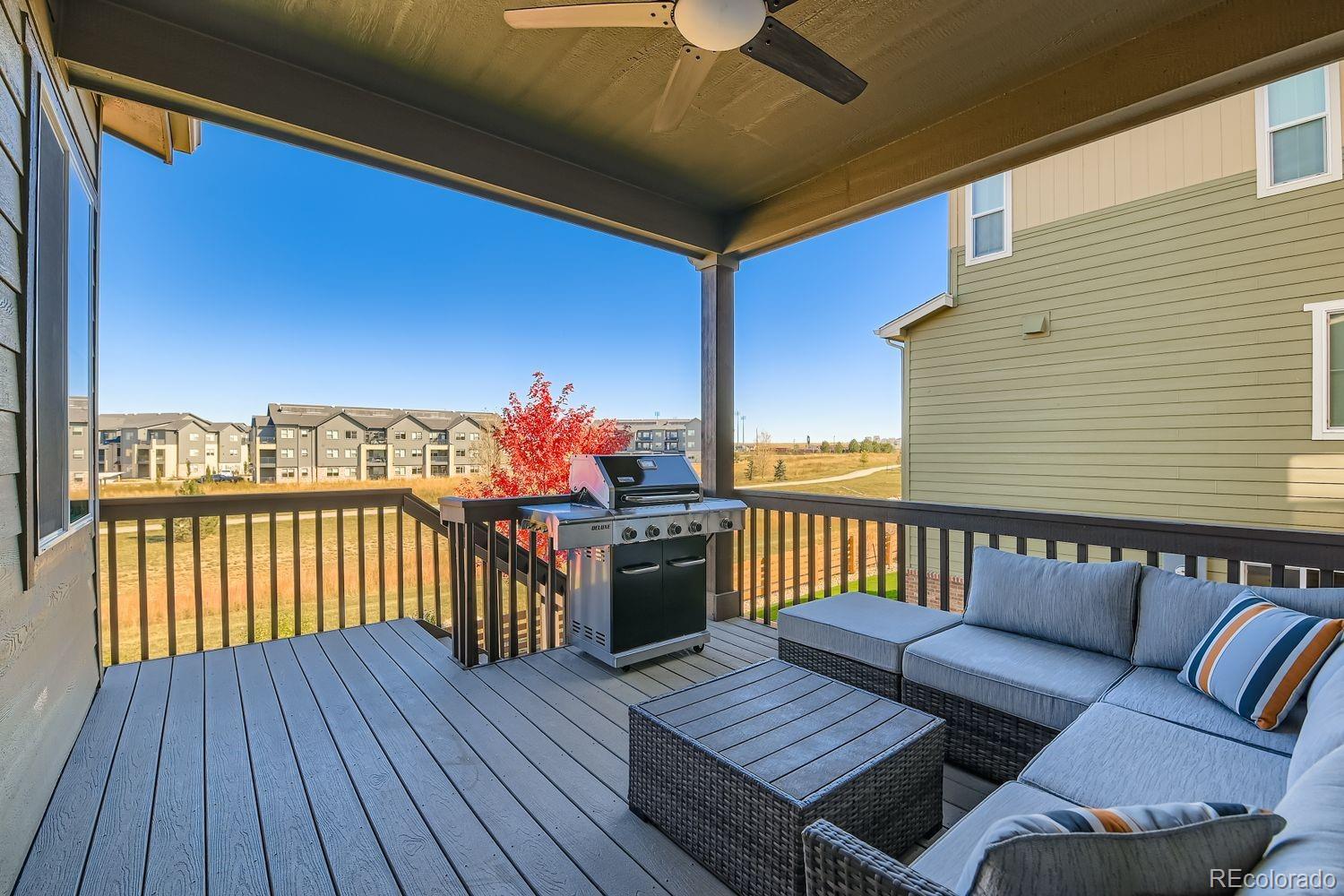 86 Nova Court Erie, CO 80516 - Photo 35 of 50 a view of a balcony with furniture