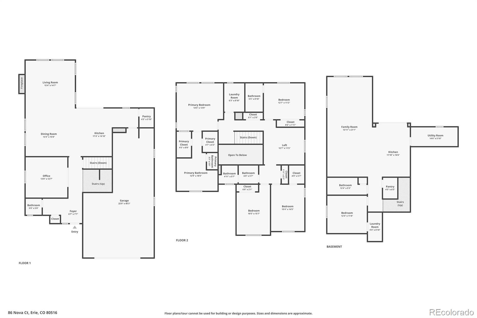 86 Nova Court Erie, CO 80516 - Photo 46 of 50 a picture of a floor plan