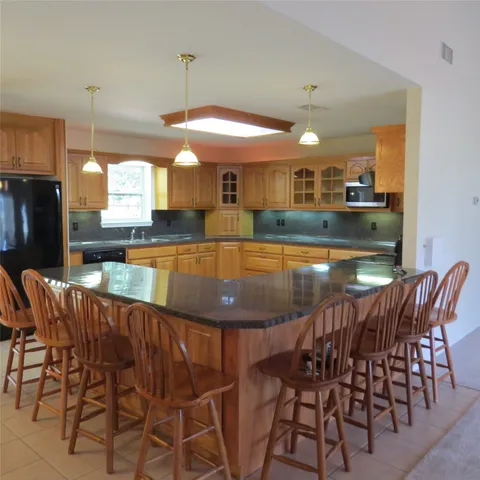 a close view of appliances