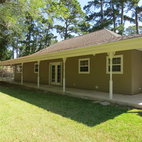 a backyard of a house