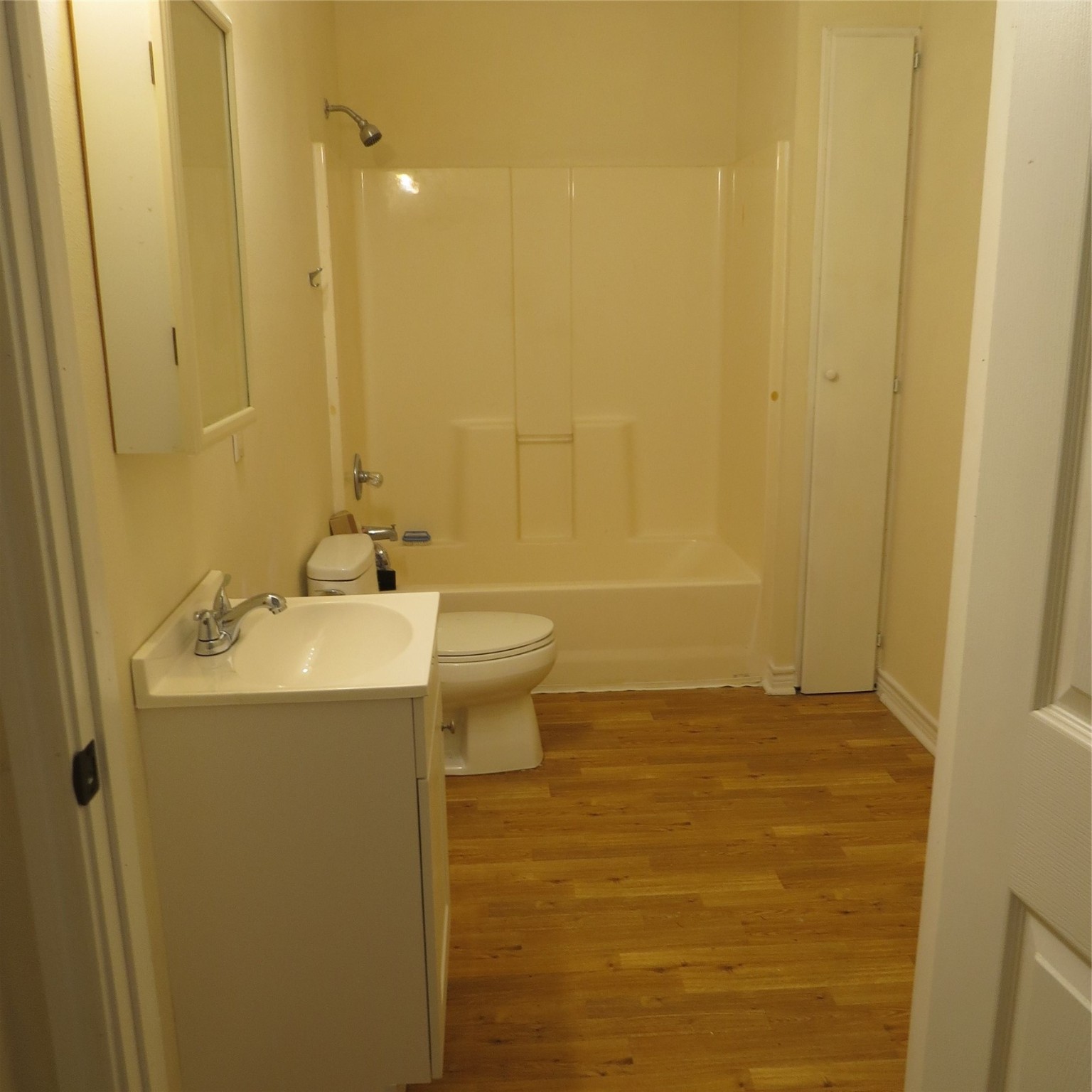 651 Sam Houston Loop Point Blank, TX 77364 - Photo 41 of 47 a bathroom with a sink and a mirror