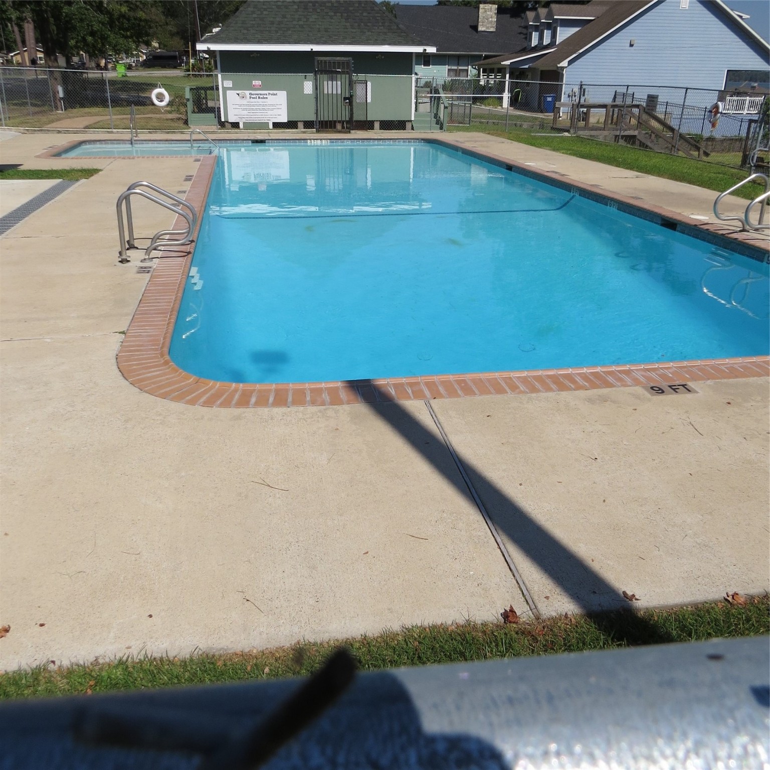 651 Sam Houston Loop Point Blank, TX 77364 - Photo 44 of 47 a view of a swimming pool with an outdoor space