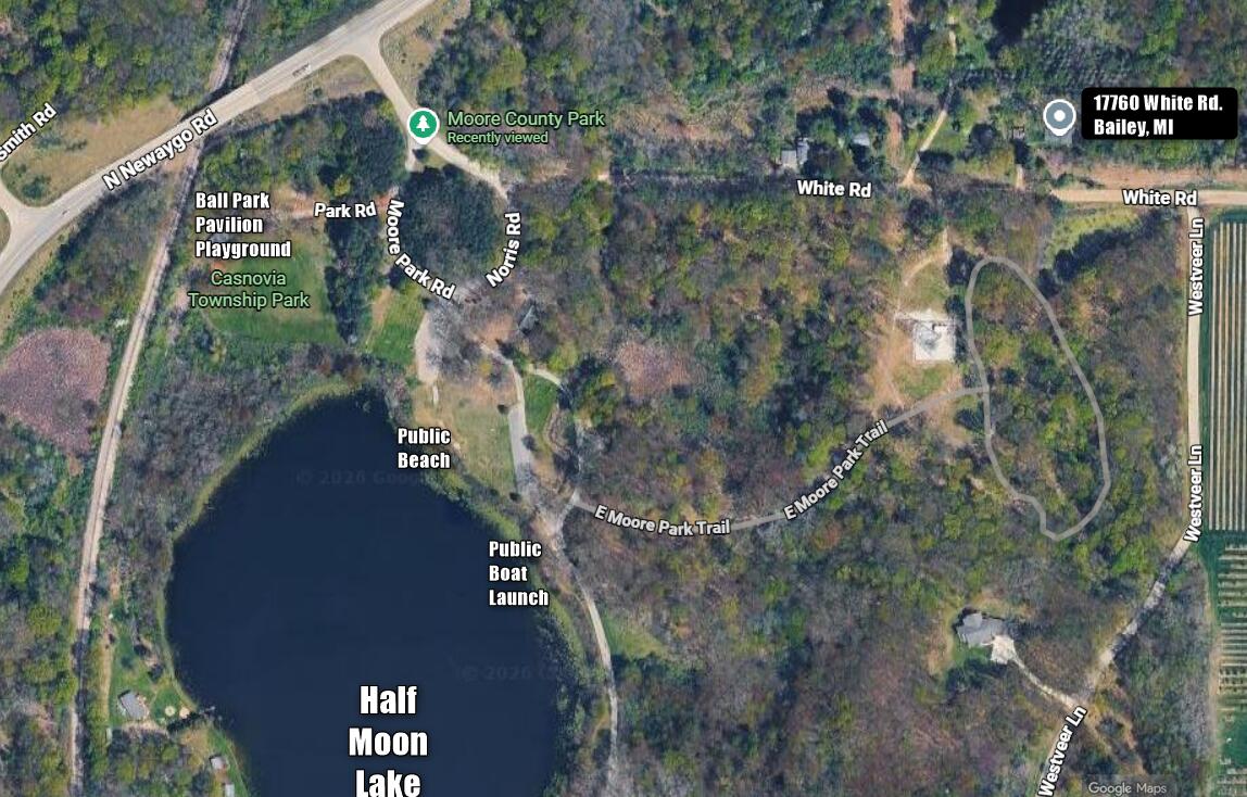 17760 White Road Bailey, MI 49303 - Photo 8 of 56 Moore Park Map